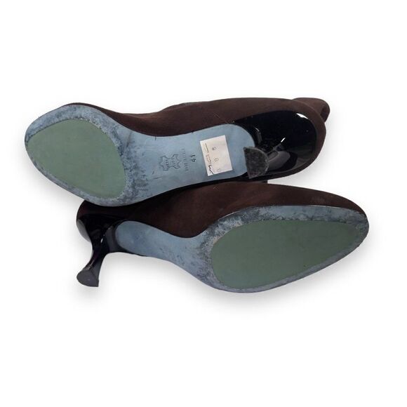 Thierry Rabotin Heeled Suede Ankle Booties Brown Women's 10-10.5/41 - Picture 8 of 11